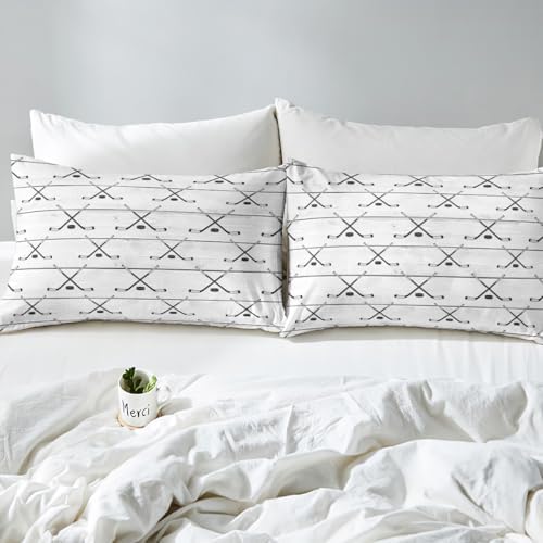 Manfei Hockey Duvet Cover Set Queen Size 1