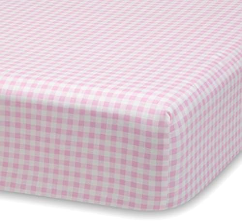 Delta Children 3-Piece Twin Sheet Set Pink Gingham