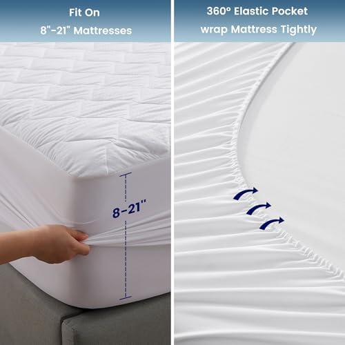 SLEEP ZONE Waterproof Mattress Protector Twin XL