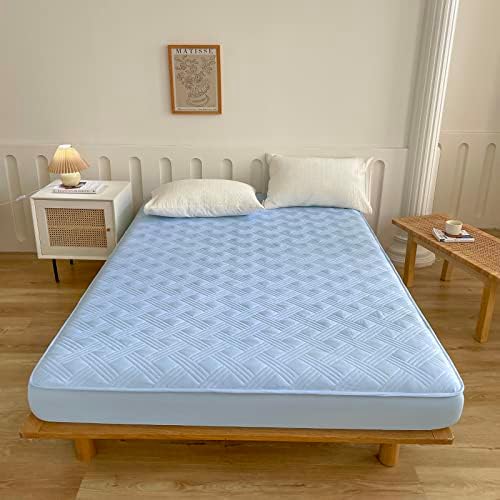 ZIQINPSQ Breathable Soft Mattress Pad with Deep Pocket and Non-Slip Design