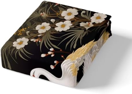Feelyou Japanese Crane Duvet Cover Set 3Pcs King Size 1