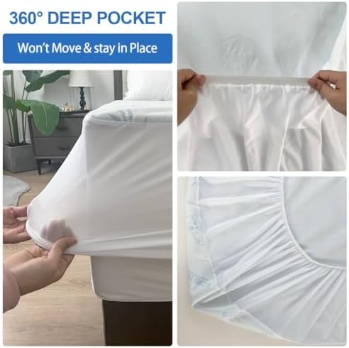 Blissful Touch Waterproof Mattress Protector Queen Size
