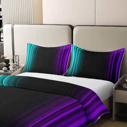 Feelyou Abstract Ombre Duvet Cover Set King