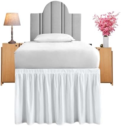 Lukeville Luxury Linen Twin XL Bed Skirt 32 Drop