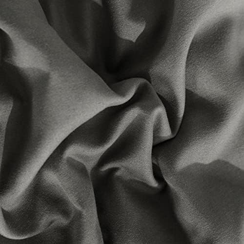 NTBAY Twin Duvet Cover Set with Pillow Shams Dark Grey Brushed Microfiber