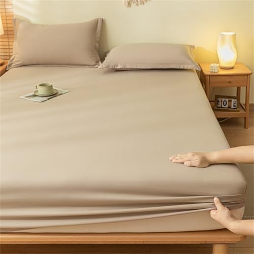 BYHIP Waterproof Mattress Protector Twin Khaki