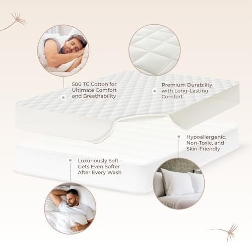 Whisper Organics 100 Cotton Mattress Pad Twin XL