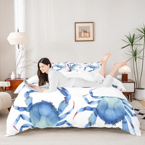 Feelyou Ocean Themed Duvet Cover Set Twin Size 1