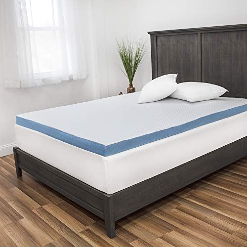 SensorPEDIC Elite Cooling Mattress Topper Twin White 1