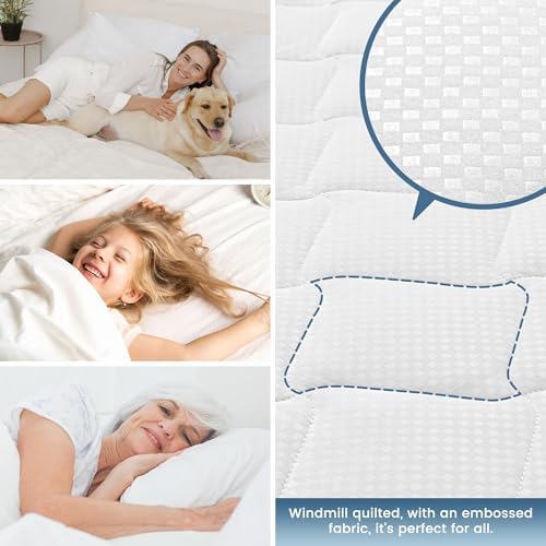 SLEEP ZONE Waterproof Mattress Protector Twin XL