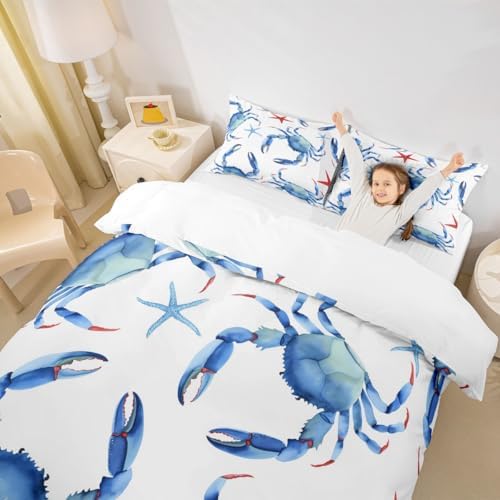 Feelyou Ocean Themed Duvet Cover Set Twin Size 1