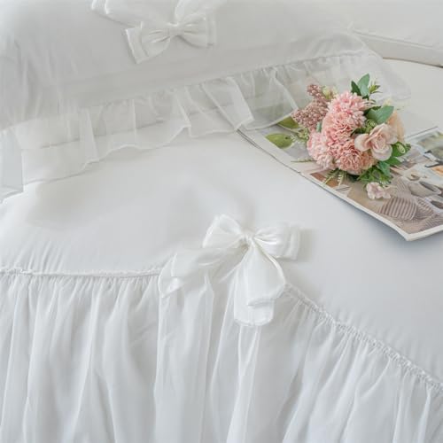 IHOUSTRIY Duvet Cover Twin Size Set with Bowtie and Zipper