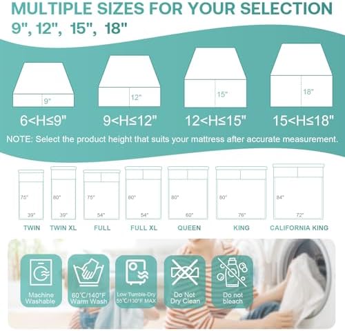 WINKAURA King Waterproof Mattress Encasement 76x80 1