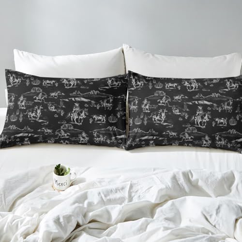 Feelyou Kids Wild West Cowboy Duvet Cover Set King Size
