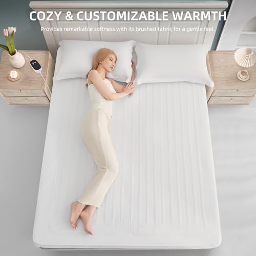 Caperia Heated Mattress Pad Twin XL 9 Heat Settings 39 x 80