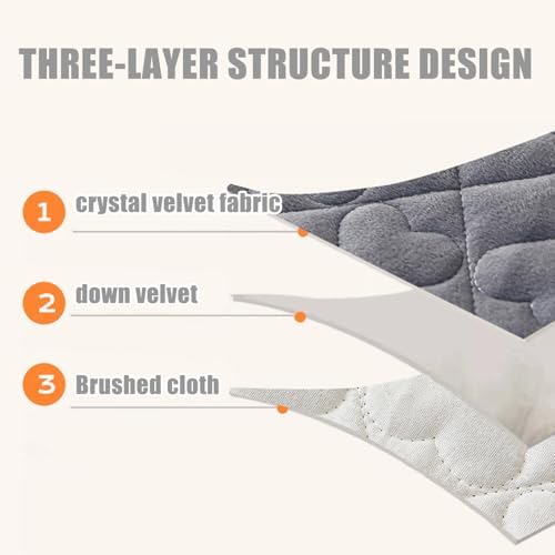 LDLCYCN Velvet Mattress Protector Queen Size
