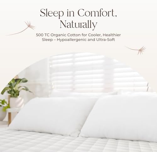 Whisper Organics 100 Cotton Mattress Pad Twin XL