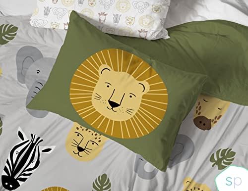 Saturday Park Safari Friends Twin Duvet Cover Set