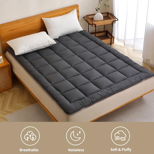 FISHDRU Quilted Fitted Mattress Pad Twin Size