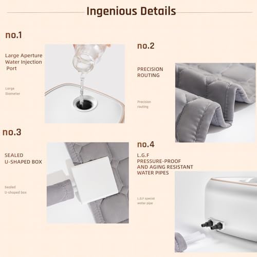 Electric Water Heated Mattress Pad with Soft Microfiber Cover