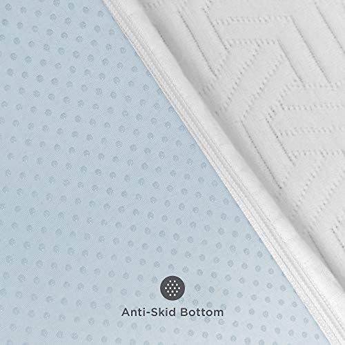 SensorPEDIC 2-Inch Gel-Infused Mattress Topper Twin White
