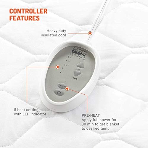 Degrees Of Comfort Heated Mattress Pad with Auto Shut Off