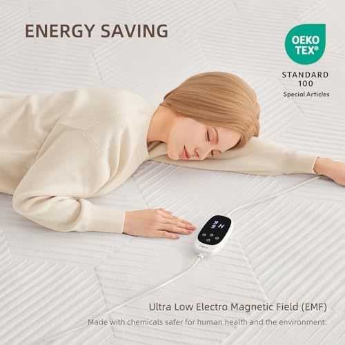 Caperia Multizone Heated Mattress Pad with 9 Heat Settings