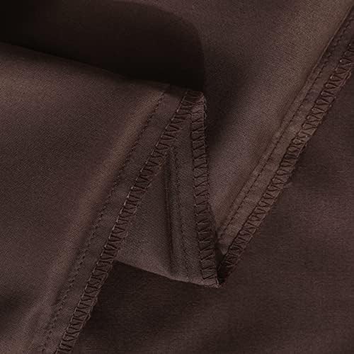 NTBAY Twin Duvet Cover Set with Pillow Shams Dark Brown