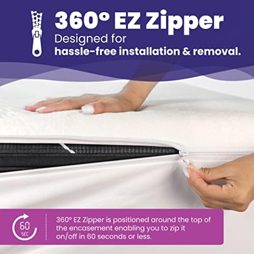 Slumberfy Twin XL Waterproof Bamboo Mattress Encasement