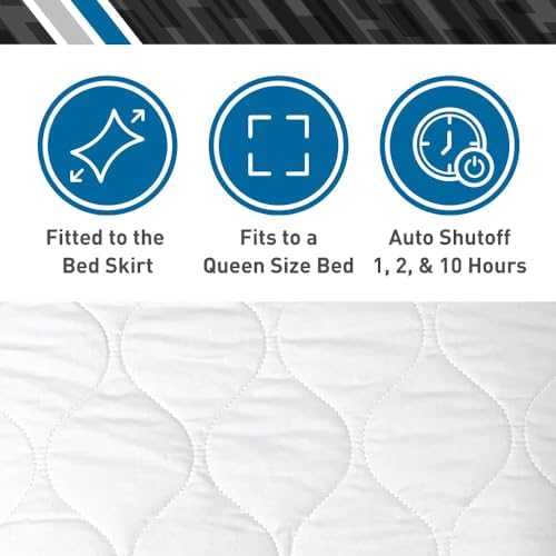 BodyMed Heated Mattress Pad with Skirt Queen Size