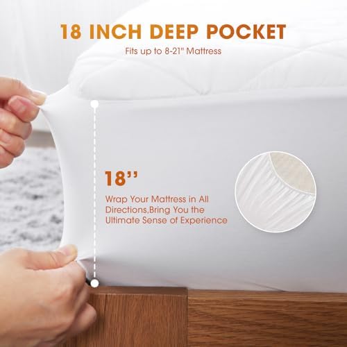Valthie Heated Mattress Pad Twin Size 39x75 White