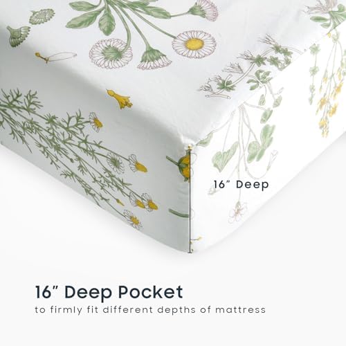 Wake In Cloud Floral Bed Sheet Set Twin Size 1