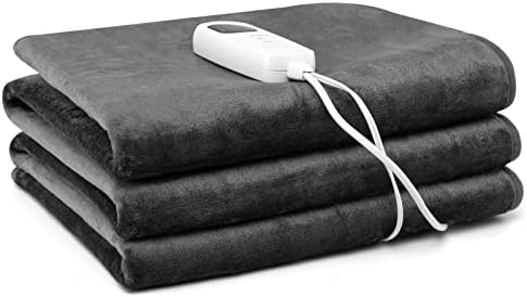 PETSITE Heated Mattress Pad - Twin Size 5 Heat Settings 8H Timer