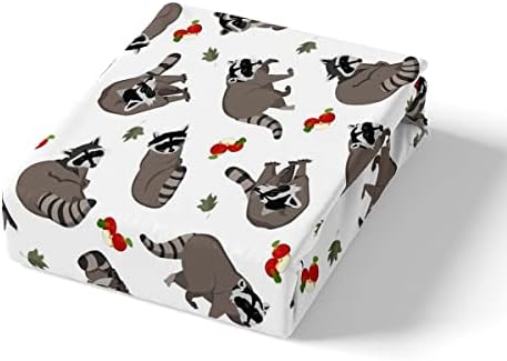 Feelyou Cute Raccoons Twin Sheet Set with Pillowcase