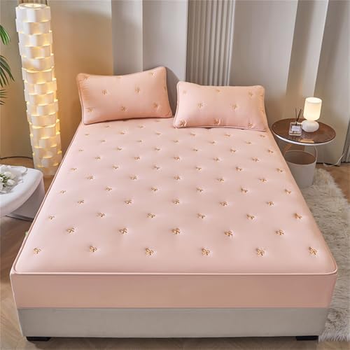 BYHIP Waterproof Mattress Protector with Deep Pocket and Fitted Sheet