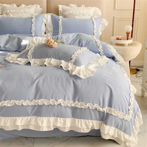SOUKECHY Girls Lace Bedding Queen Set 1