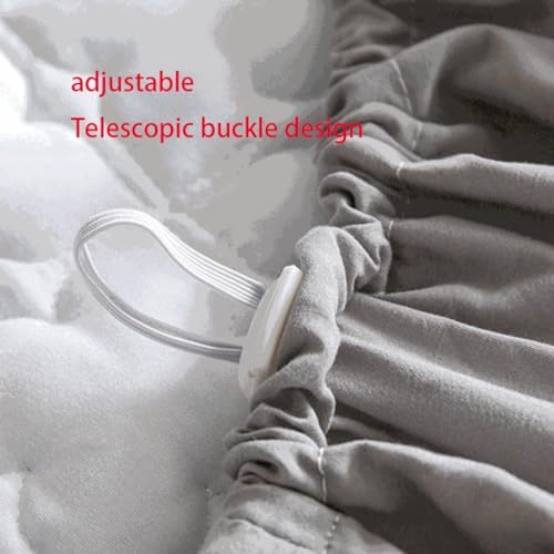 FCLDESHOP Deep Pocket Mattress Pad Cover Pure Cotton Quilted 3PCS Set