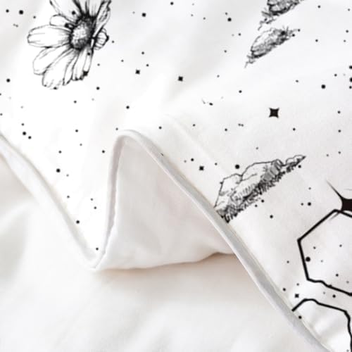 Feelyou Honeycomb Duvet Cover Set for Kids Full Size