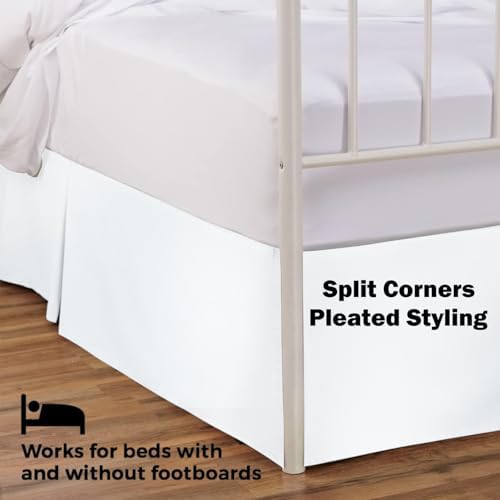 Cotton Delight Queen Bedskirt 800TC Split Corner 16 Inch Drop