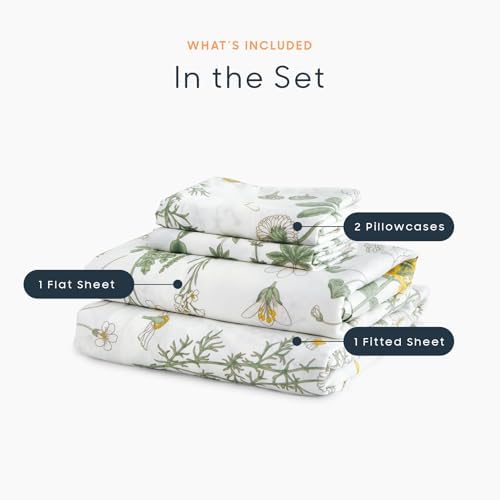 Wake In Cloud Floral Bed Sheet Set Twin Size 1