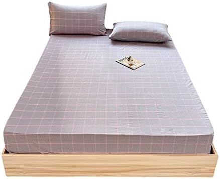 FCLDESHOP Washed Cotton Mattress Pad Cover
