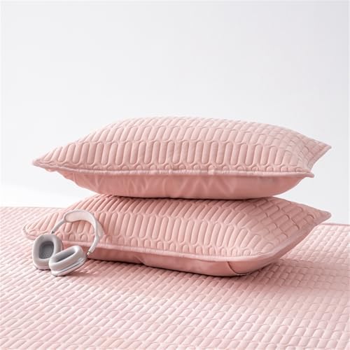 BYHIP Mattress Protector Twin XL Pink Breathable Soft Cover