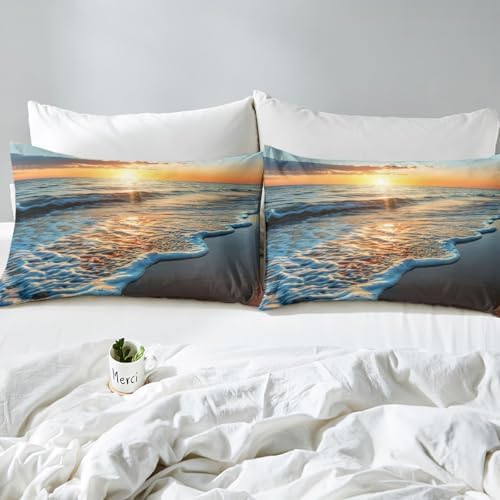 Feelyou Beach Themed King Size Duvet Cover Set 1