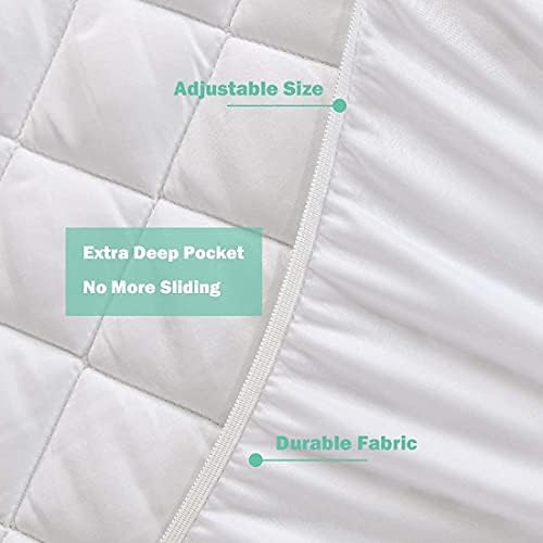 AmigoZone Waterproof Quilted Mattress Protector Pad