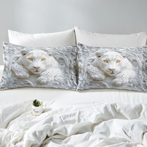 Manfei Cheetah Kids Duvet Cover Set Twin Size 1