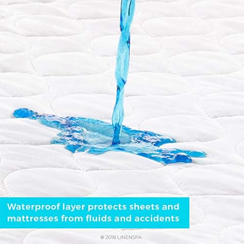 LINENSPA Waterproof Mattress Pad 34x36