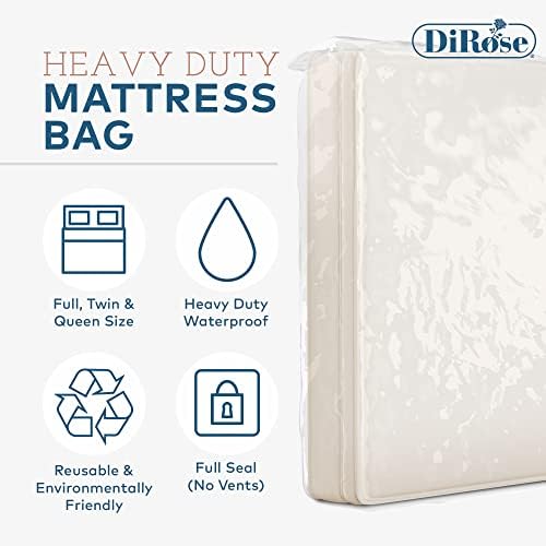 DiRose Mattress Storage Bag - Clear Waterproof 1 Queen Sizes