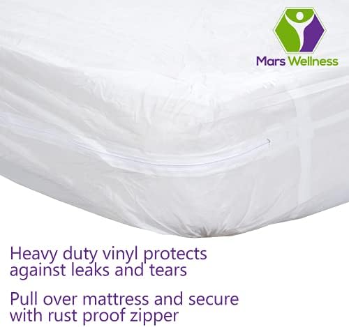 Mars Wellness Waterproof Vinyl Mattress Protector - Queen Size