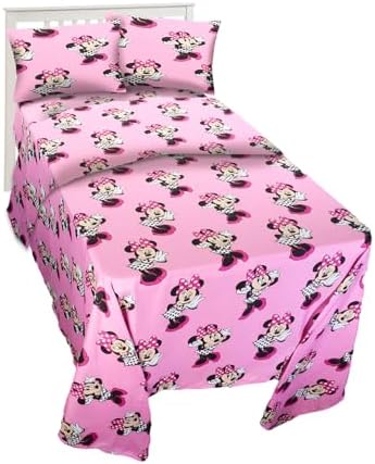 Disney Minnie Mouse Twin Bedding Set with Tattoos and Decor