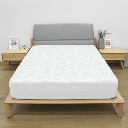 WARMTEX Waterproof Twin Mattress Protector with Bamboo Fabric